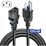 T-Power UL Listed 10FT Extra Long 3 Prong AC Power Cord for ION iPA76C iPA76A iPA76S IPA23 Block Rocker Block Party & Live Job Rocker Pathfinder,Explorer Bluetooth Portable Speaker System