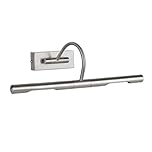 MiniSun | Capri Adjustable Satin Nickel Mains Powered Display Wall Light | Hardwired Picture & Display Lights, Home Décor & Improvement Essential | Mains Wired