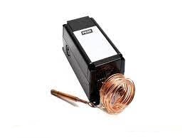 JOHNSON CONTROLS A19QSC-1 5 DEGREE F FIXED DIFFERENTIAL, MECHANICAL TEMPERATURE CONTROLLER, 0 TO 150 DEGREE F SETPOINT RANGE, 24 TO 277VAC, AUTO RESET, NEMA 4X WATERTIGHT ENCLOSURE, 10' CAPILLARY WITH