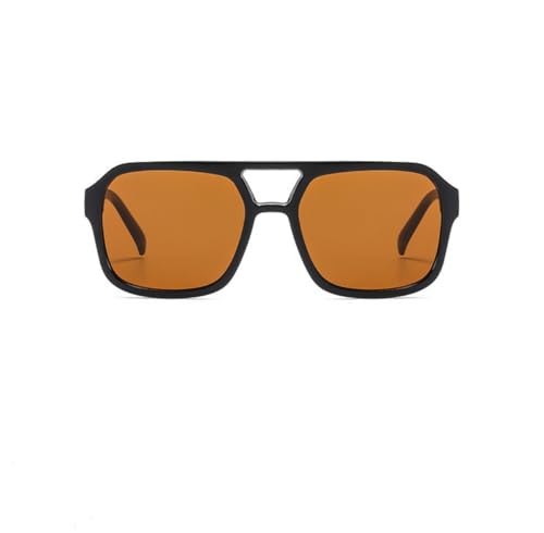 Image of Retro 70s Square Aviator Sunglasses Women Men Vintage Rectangle Sunglasses Flat Frame Trendy Shades