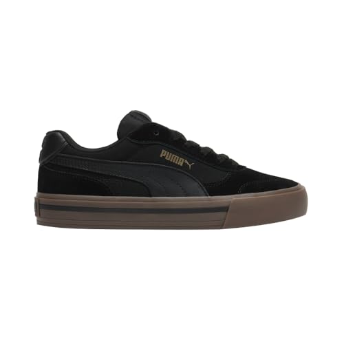 Image of PUMA Mens Court Classic Vulc Sneakers Shoes Casual - Black - Size 7 M