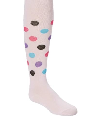 Pink Polka Dot Tights Girl's S(1Y-2Y)