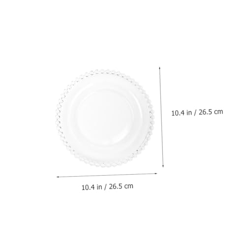 Assiette à salade en verre perlée créative pour présentation des aliments - 3