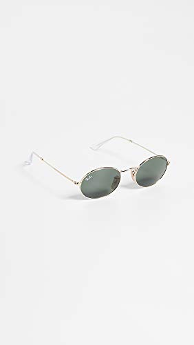 Ray-Ban Unisex RB3547 Oval Oval Sunglasses, Gold/G-15 Green, 51 mm - image 4