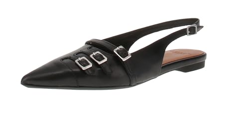 Vagabond Shoemakers Hermine Leather Slingback Flat Black EU 41 (US Women's 11) M