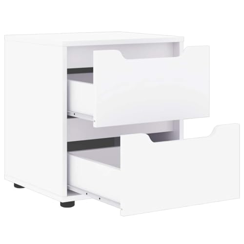 Table de chevet blanche compacte pour optimiser le rangement des petits espaces
