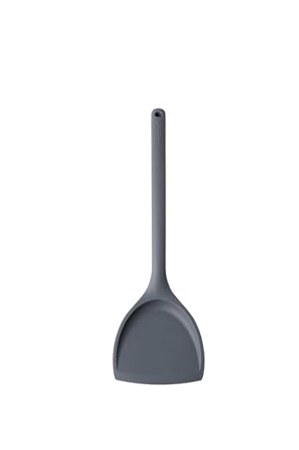 Mastrad – Spatule Wok En Silicone Avec Insert Métal – Spatule De Cuisine Résistante à +300 °C – N’abîme Pas les Revêtements – Pour Wok, Poêles...
