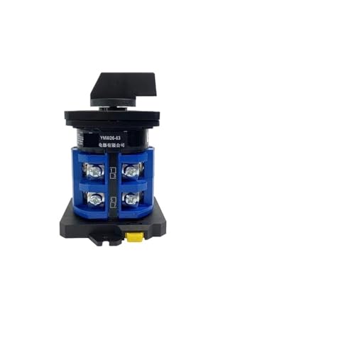 Selector de riel DIN 63A con interruptor de leva LW26-63/2 de dos polos color blanco 2