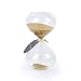 SWISSELITE BILOBA Puff Sand Timer/Hourglass (6.3 Inch,60 Minutes(+/- 360 seconds), Gold)