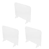 VILLCASE 3pcs Acrylic Memo Board Transparent Portable Message Note Board for Home and School Easy Reminders Drawings and Signs