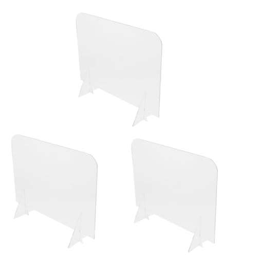 VILLCASE 3pcs Acrylic Memo Board Transparent Portable Message Note Board for Home and School Easy Reminders Drawings and Signs