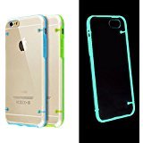 Luminous Glow in the Dark Cover Case for iPhone 6 / 6S 4.7 inch Screen (Set of 2: Blue + Green) - Perfect Fit Hard Cases For Girls And Guys - Paragon Coast