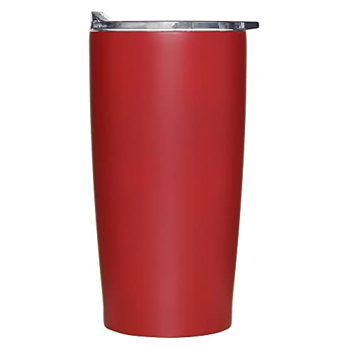 Mimo Style Copo Térmico Inox Vermelho, Sem Alça, Tampa Hermética à Prova de Vazamento, Com Capacidad