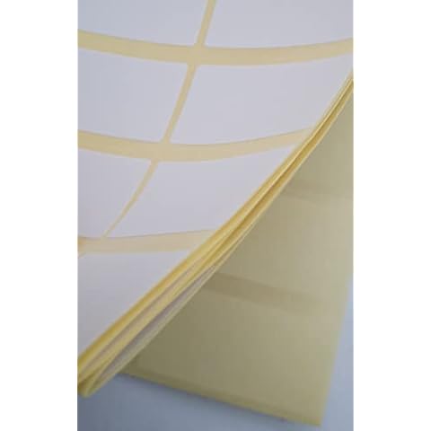 200 Labels Stickers Multi Purpose. Small Sticky Labels, 50 x 25mm / 2 x 1" Self Adhesive White Labels. Supplied Flat Cover