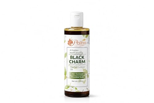 Image of Black Charm Hair Oil 200ml | Hair Fall Control & Hair Growth Oil | Deep Nourishing Scalp Treatment for Strong Roots, Thick, Healthy & Silky Smooth Hair