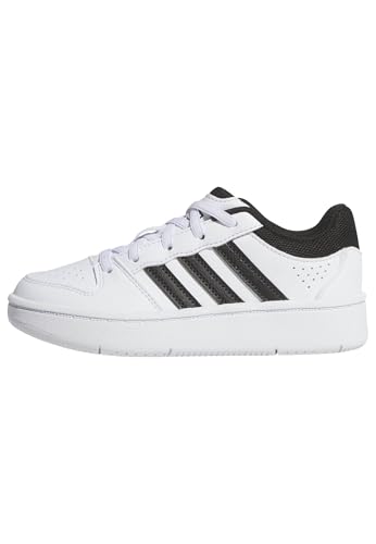 adidas Unisex-Kids Hoops Classic El C, White/Black/Orbit Grey, 2 - image 1