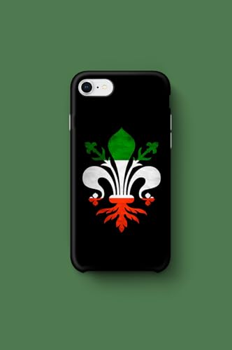Generico Cover a fantasia in plastica rigida per iPhone 7/8/SE 2020/SE 2022 Gabant (giglio Italia)