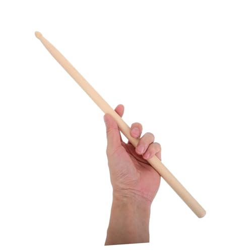 2 pares de baquetas de madera para todos los niveles: agarre cómodo, acabado liso y uso versátil para práctica y actuación, ideal para bateristas de marcha y entusiastas de la música miniatura 3