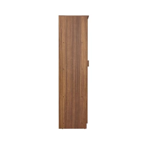 Image of COUCH CULTURE Engineering Wooden Wardrobe Almirah for Cloth with 2 Doors | Almirah for Clothes Wooden | Wardrobe Organizer | Multipurpose | Leon Teak, Model - Sydney 1 Year Warranty