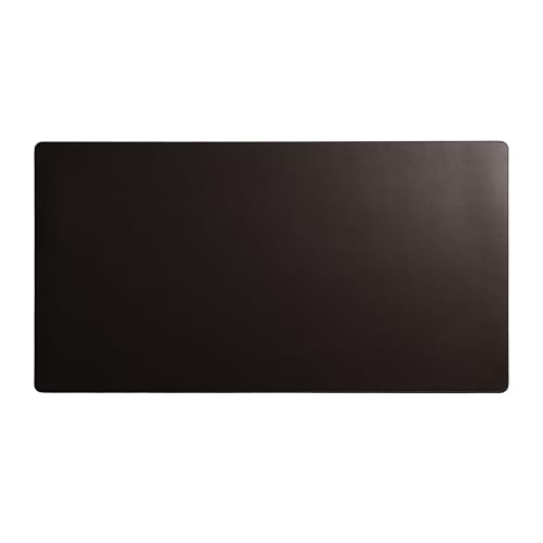 Image of DailyObjects Reversible Desk Matte Sand Premium Vegan Leather Desk Mat|Anti-Skid|Anti-Slip|85 * 45cm|Spread Turf Desk /Laptop Mat for Work from Home /Gaming- Extended Mouse pad and Keyboard Desk-Brown