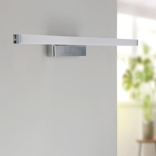 M Ledme - Luce LED per specchio da bagno Mirror, 6W, 40 cm, bianco neutro 4000K, impermeabile IP44, montaggio su specchi, mobili o pareti (facile) 400X45X103H mm