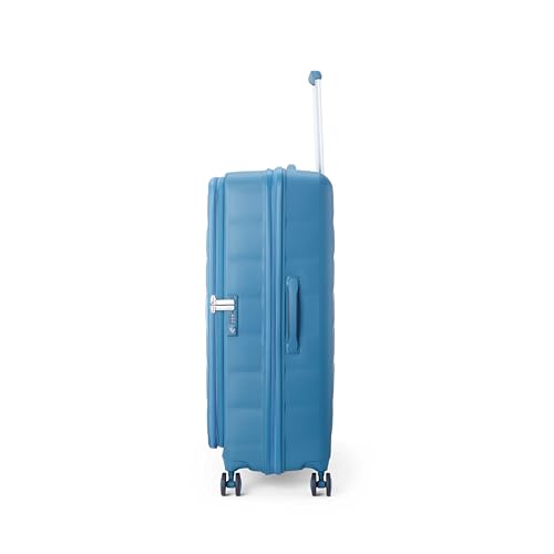 Image of American Tourister Bitbloc | Check-in Trolley Bag (79.5 cm) | 106 Ltrs | 360 8 Wheel Spinner | Hard Case | Recessed TSA Lock | 3 Years Global Warranty | Teal