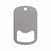 Middle Slot Dog Tag Bottle Openers Stainless Steel 25 Pieces