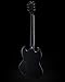 WestCreek RACER Solid Body Electric Guitar, Double Cut guitar, Rounded End Frets, Bone nut, Rosewood Fingerboard, Mahogany Body (Matte Black)