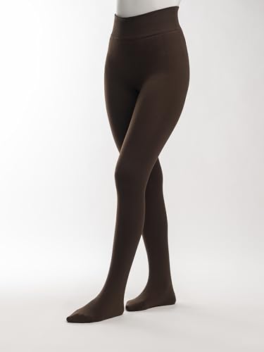 Image of Theater Fur Opaque Stockings for Women | Fleece Lined Free Size Full Length Stretchable and Warm Tights with Soft Comfortable Waistband