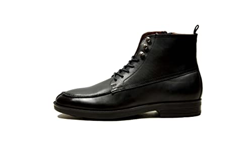 Image of Hx London Leather Men Apron Laceup Ankle Boot