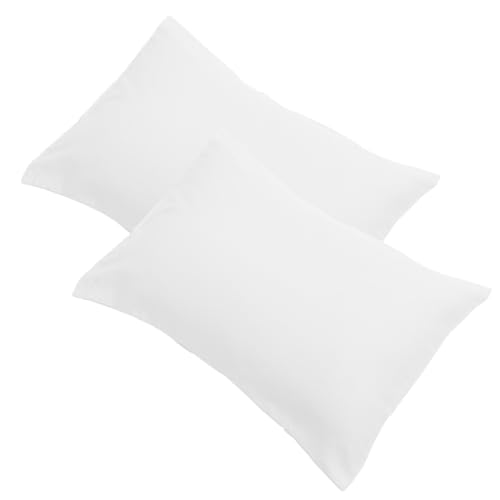 MOLUCKFU Travel Pillowcase for Boys and Girls 2 Pcs Toddler Pillow Case Compact and Lightweight Pillow Cover White