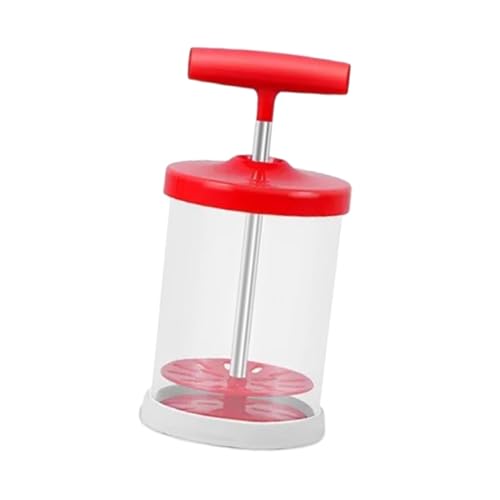 ?????? Manual Professional Whipping Cream Dispenser Foamer Handheld DIY Whipped Cream Dispenser Perfect Cream Whipper Maker for Gift, Red, 17.5x8.4cm