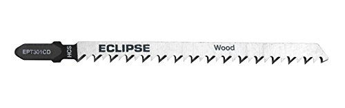 Eclipse Professional Tools EPT301CD Pack of 5 8 TPI Fine Cut Jigsaw Blades for Wood, Silver, 115mm - Image 2