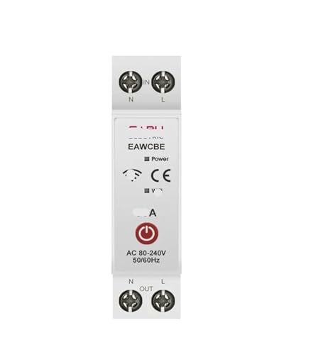 Interruptor temporizador 1P 16A con medidor de consumo y protector de voltaje digital 1