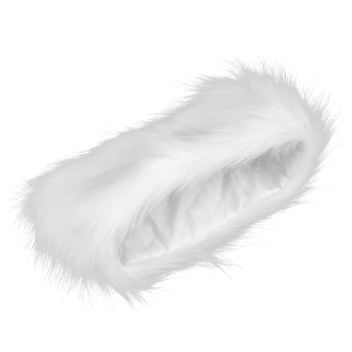WOFASHPURET Soft Fox Hair Ring Hat Comfortable Headband for Women Warm Headwrap Girls Headwear