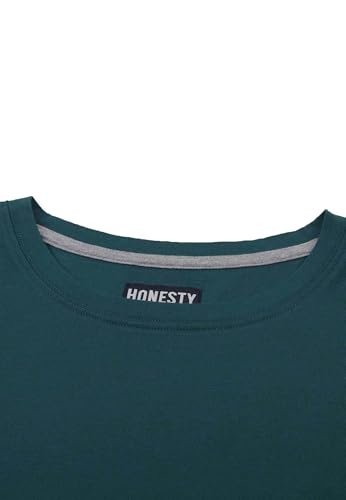 Honesty Rules Herren Kurzarm T-Shirt Basic aus Bio-Baumwolle, Racing-Green, Gr. XXL