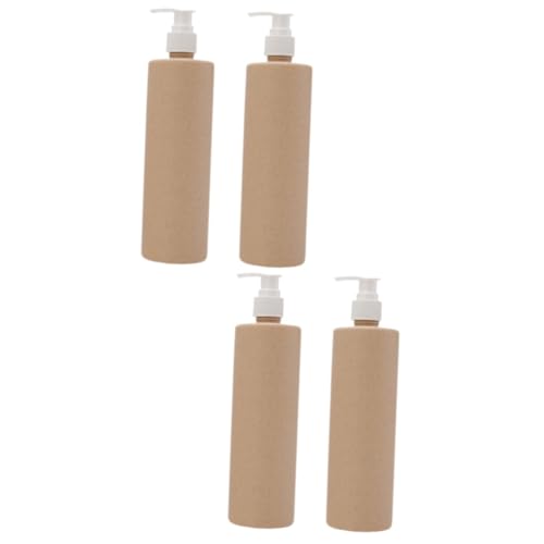 Healeved 4stücke Nachfüllbare Pumpflaschen Reisebehälter Für Lotion Und Shampoo Aus Biologisch Abbaubarem Material Für Zuhause Hotel Und Unterwegs