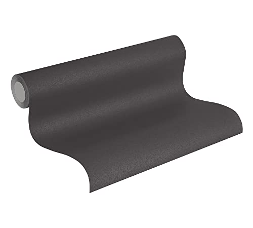 Papier peint intissé noir Profhome résistant pour masquer défauts
