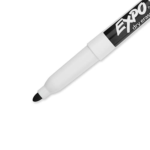 EXPO Low Odor Dry Erase Markers, Fine Tip, Black, 4 Count - Home Organization, Study Supplies - image 8