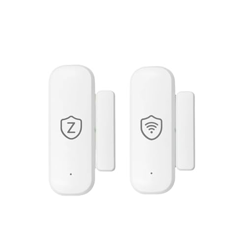 Tuya Zigbee Door Sensor Smart WiFi Door Detector Wireless Security Automation Works with Smart Home APP Voice Alexa Google Home(1 pcs Zigbee)