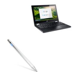BoxWave Stylus Pen Compatible with Acer Chromebook R11 - AccuPoint Active Stylus, Electronic Stylus with Ultra Fine Tip for Acer Chromebook R11 - Metallic Silver