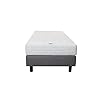 Bedworld Boxspring 80×190 cm met Matras – Pocketvering Matras – Gestoffeerd – Massieve Box – Grijs