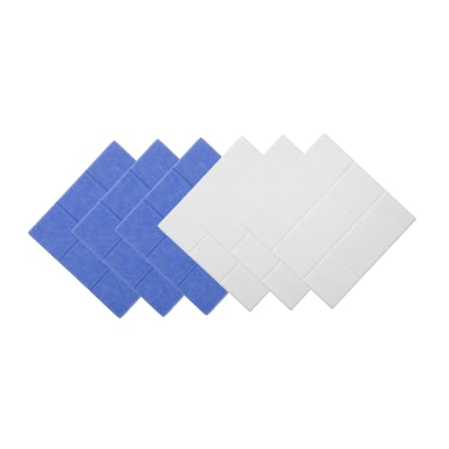 ROMISBABA 6個自粘性フェルト公告板ル 軽量で再利用可能 壁を傷けずに貼り直し可能 写真やメモの掲示に 部屋やオフィスの背景装飾に適した正