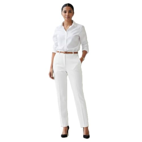 Image of Women Regular Fit Black Formal Pant for Office Wear