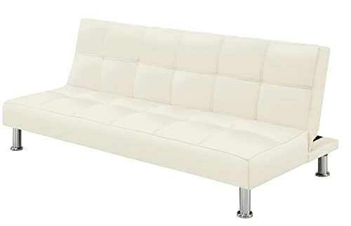 サンコウ コキアF ソファベッド 合成皮革 アイボリー 0033213 3人掛け