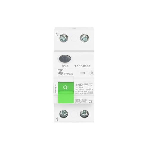 Interruptor diferencial tipo B 40A de 4 polos para proteger la carga del coche eléctrico EVSE 2