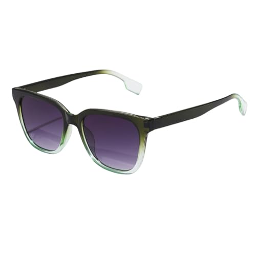 Lunettes de soleil femmes petit cadre carré de créateur nuances vintage dégradé vert