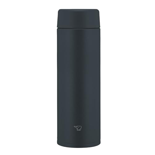 Image of Zojirushi Su-AA48-BA Mahobin Stainless Steel Mug Water Bottle, 16.9 fl oz (480 ml), Screw Type, Dishwasher Safe, Seamless Stopper, Only 2 Cleaning Points, Black