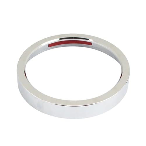 KESKPAMH Motorcycle Speedometer Trim Bezel Trim Ring Aluminum Compatible With Sportster 883 1200 Street Bob Low Rider Black/Chrome