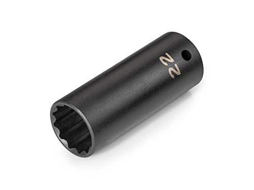 Image of TEKTON 1 /2 Inch Drive x 22 mm Deep 12-Point Impact Socket | SID23322